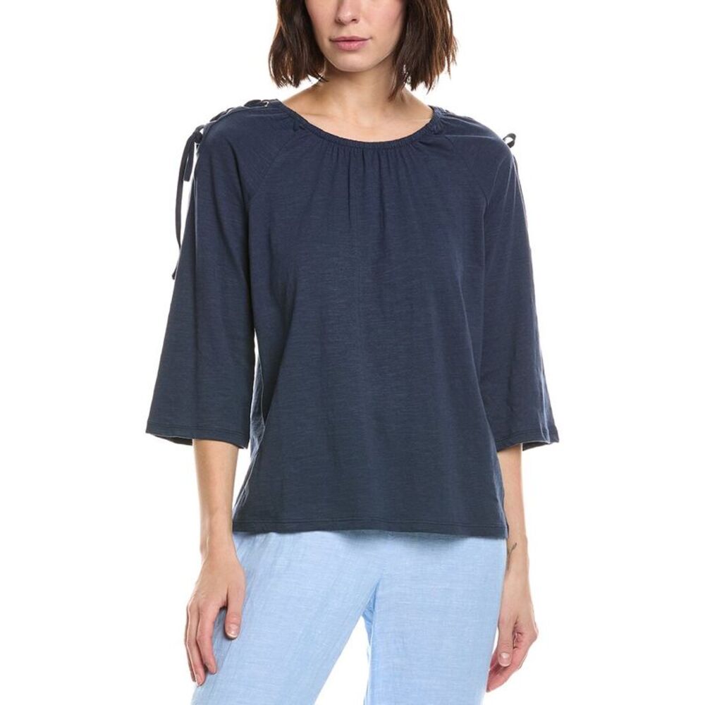 Stella Parker Womens  Emily Raglan Top, Navy